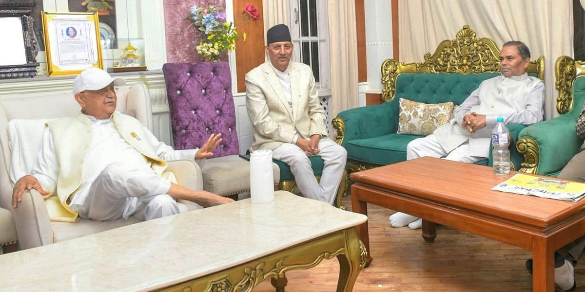 ओलीसँग उपेन्द्रको भेट, मधेशमा सरकार बनाउने विषयमा छलफल