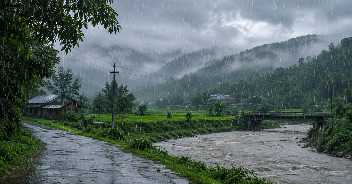 लमजुङमा एक घण्टामा २८.६ मिलिमिटर वर्षा