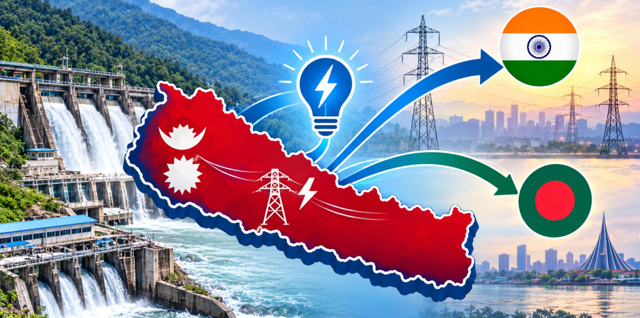 बाढीको धक्काबीच असोजमा झन्डै ६ अर्बको बिजुली निर्यात, बंगलादेशतर्फको आपूर्ति पुनः सञ्चालन