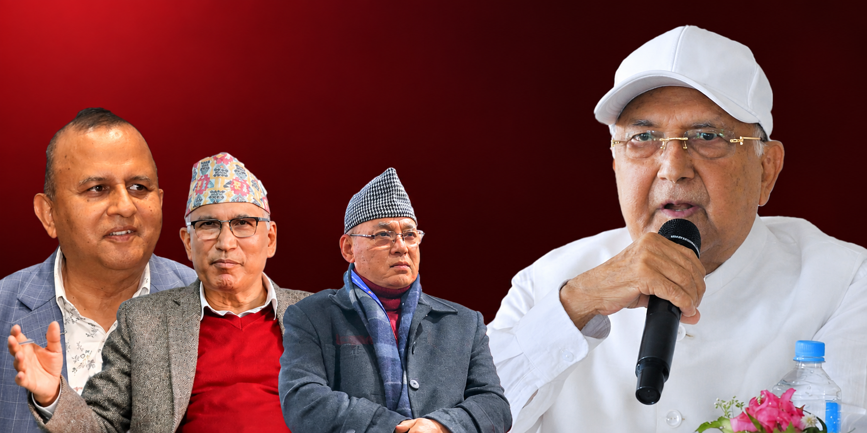 एमालेमा अनिर्णय : ओलीले तीन नेतालाई घरमा बोलाए